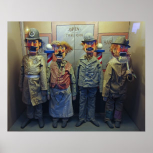 Affiche Marionnettes automatisées par Mecanique de Musee 