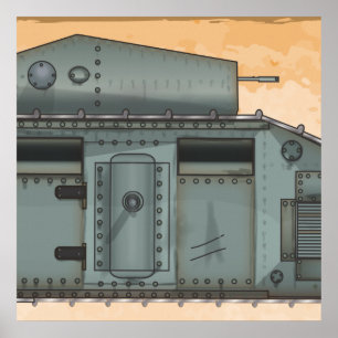 Affiche Mark 1 Tank britannique