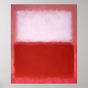 Affiche Mark Rothko - Blanc sur rouge - 1957