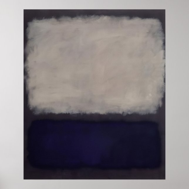 Affiche Mark Rothko - Bleu et gris - 1962 (Devant)