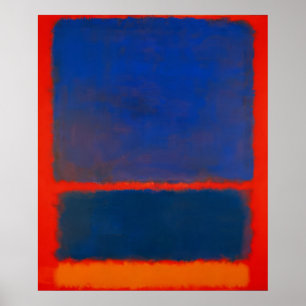 Affiche Mark Rothko - Bleu, Orange, Rouge - 1961