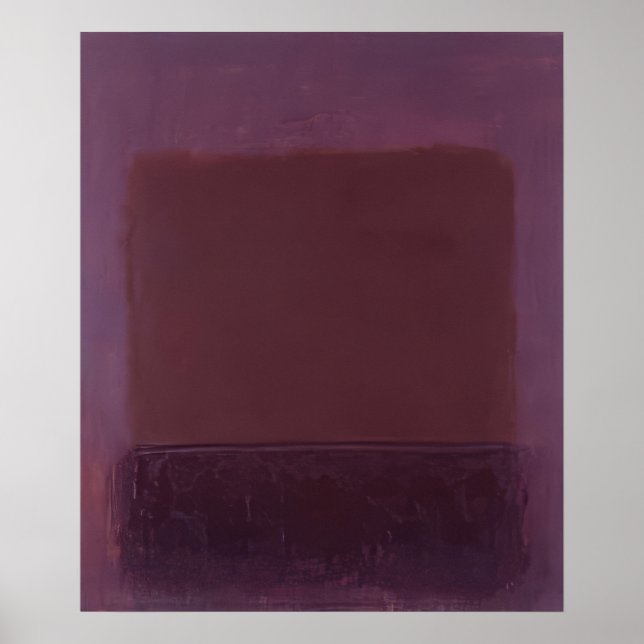 Affiche Mark Rothko - Brun Violet - 1957 (Devant)