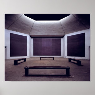 Affiche Mark Rothko - Chapelle Rothko - 1964 - 1967; Unis 
