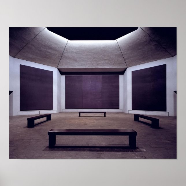Affiche Mark Rothko - Chapelle Rothko - 1964 - 1967; Unis  (Devant)