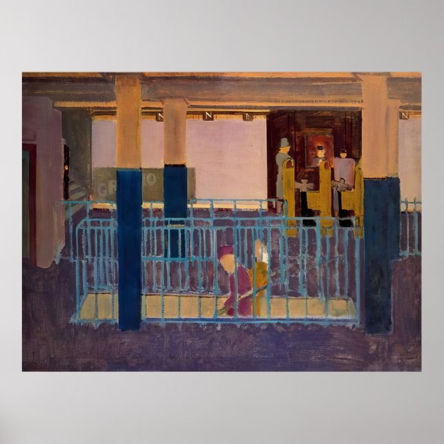 Affiche Mark Rothko - Entrée du métro - 1938 (Devant)