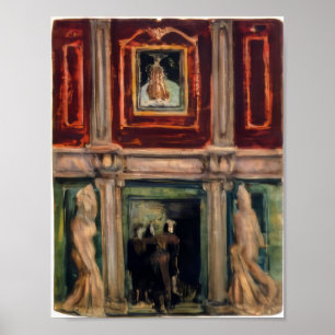 Affiche Mark Rothko - Intérieur - 1936