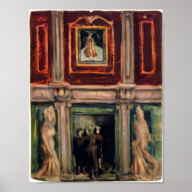 Affiche Mark Rothko - Intérieur - 1936 (Devant)