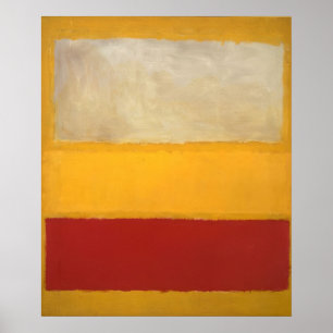 Affiche Mark Rothko - No. 13 (Blanc, Rouge sur Jaune)