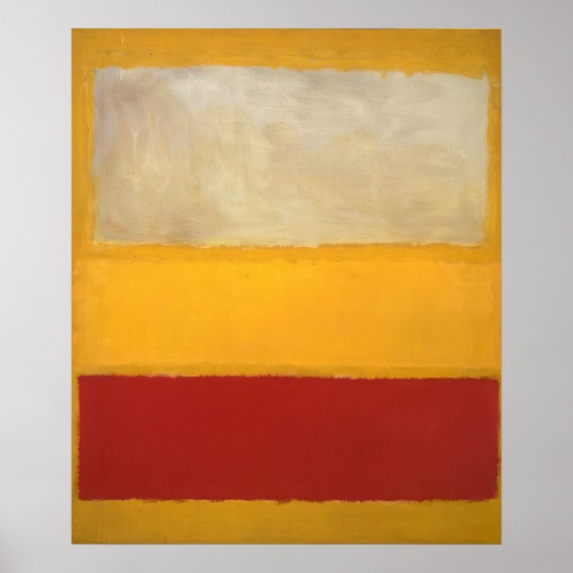 Affiche Mark Rothko - No. 13 (Blanc, Rouge sur Jaune) (Devant)