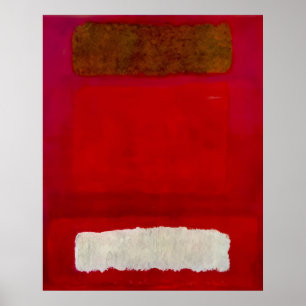 Affiche Mark Rothko - No. 16 (Rouge, Blanc et Brun) - 195