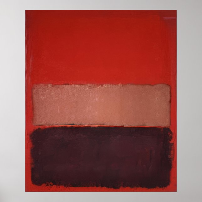 Affiche Mark Rothko - No. 46 (Noir, Ocre, Rouge sur Rouge) (Devant)