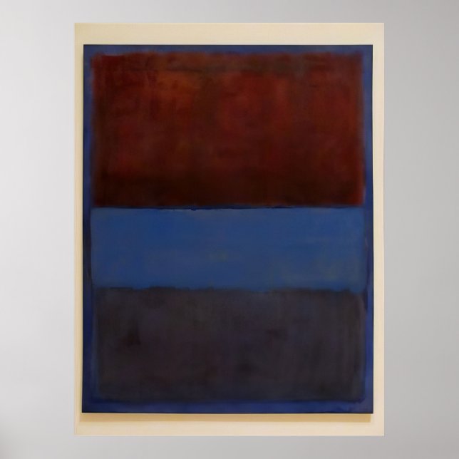 Affiche Mark Rothko - No.61 (Rouille et Bleu) - 1953 (Devant)
