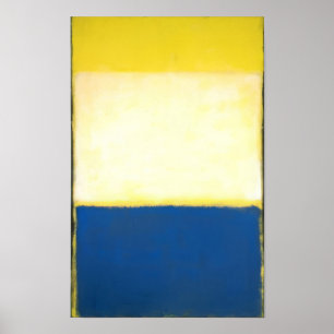 Affiche Mark Rothko - No. 6 (Jaune, Blanc, Bleu Sur Jaun