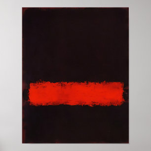 Affiche Mark Rothko - Noir, Rouge et Noir - 1968