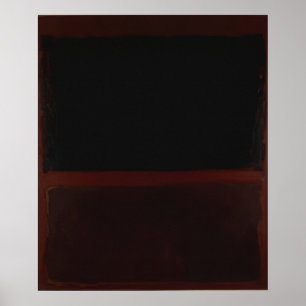 Affiche Mark Rothko - Noir sur Sienne foncée sur Violet - 