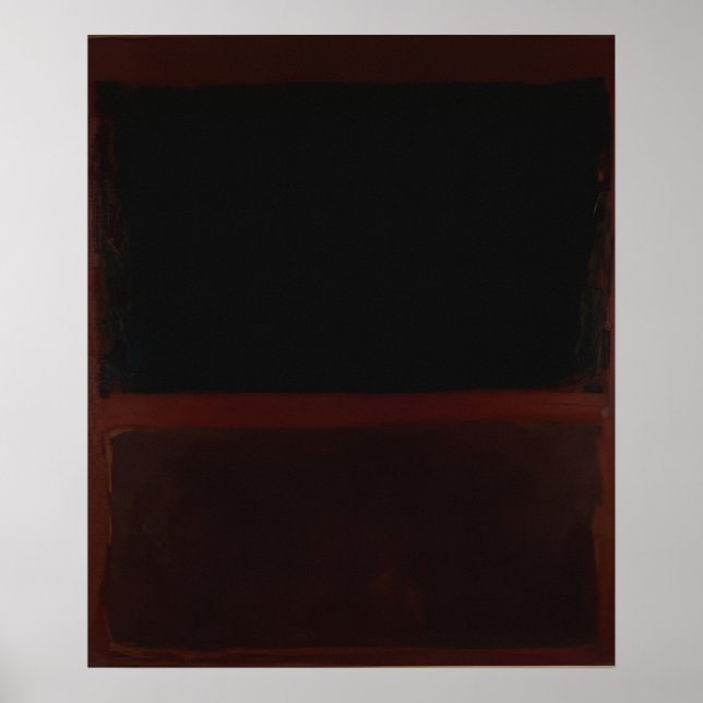 Affiche Mark Rothko - Noir sur Sienne foncée sur Violet -  (Devant)