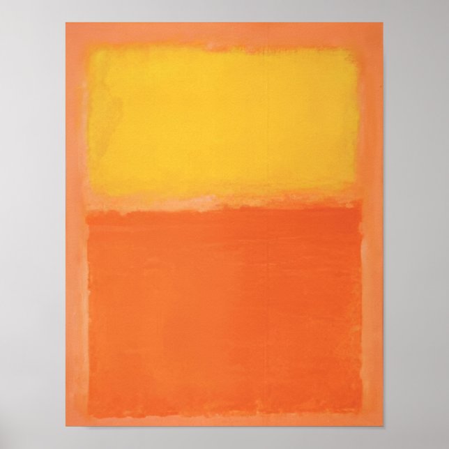 Affiche Mark Rothko - Orange et Jaune - 1956 (Devant)