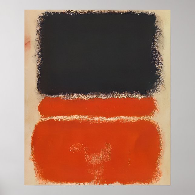 Affiche Mark Rothko - Rouge - 1968 (Devant)