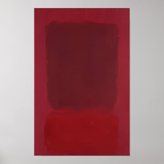 Affiche Mark Rothko - Rouge et Brun - 1957 (Devant)