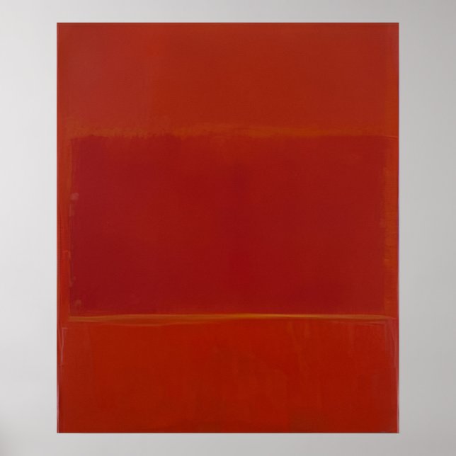 Affiche Mark Rothko - Rouge et Orange - 1955 (Devant)