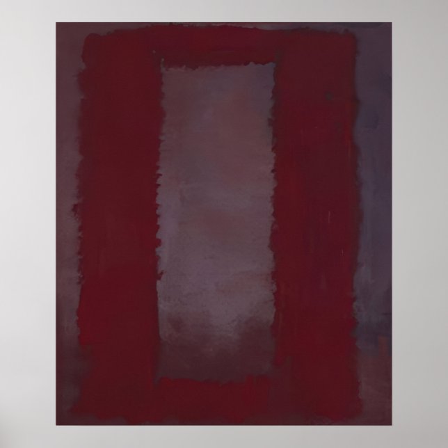 Affiche Mark Rothko - Rouge sur marron - 1959 (Devant)