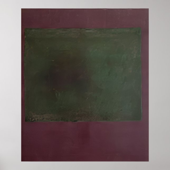 Affiche Mark Rothko - Sans titre (vert sur marron) - 1961 (Devant)