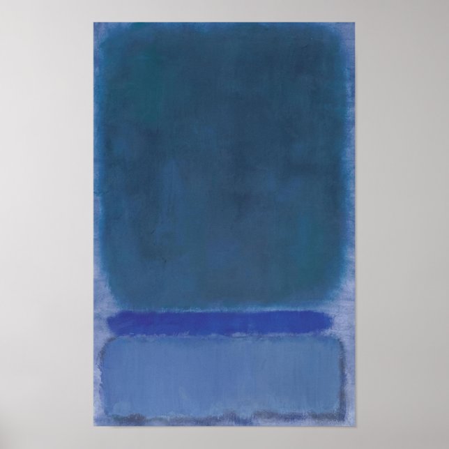 Affiche Mark Rothko - Untitled (Green on Blue) - 1968 (Devant)