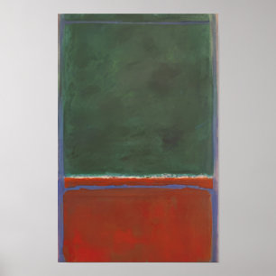 Affiche Mark Rothko - Vert et Marron - 1953