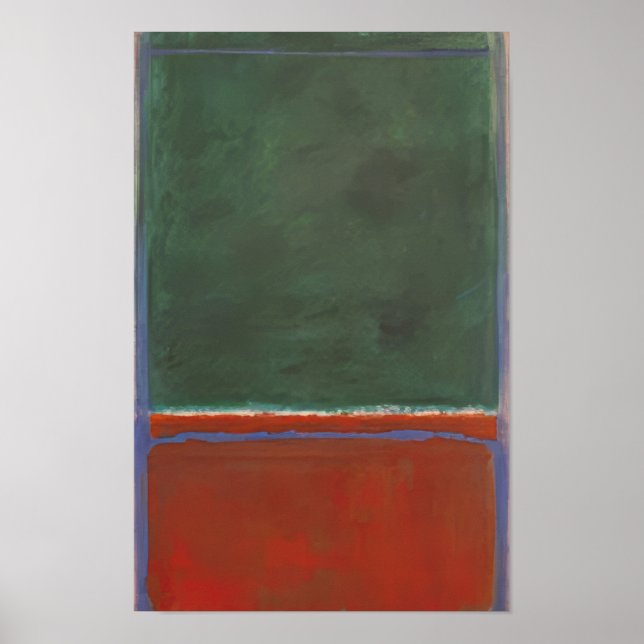 Affiche Mark Rothko - Vert et Marron - 1953 (Devant)