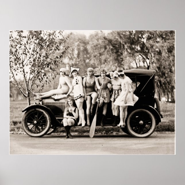 Affiche Mark Sennett Beautés de bain Vintage (Devant)