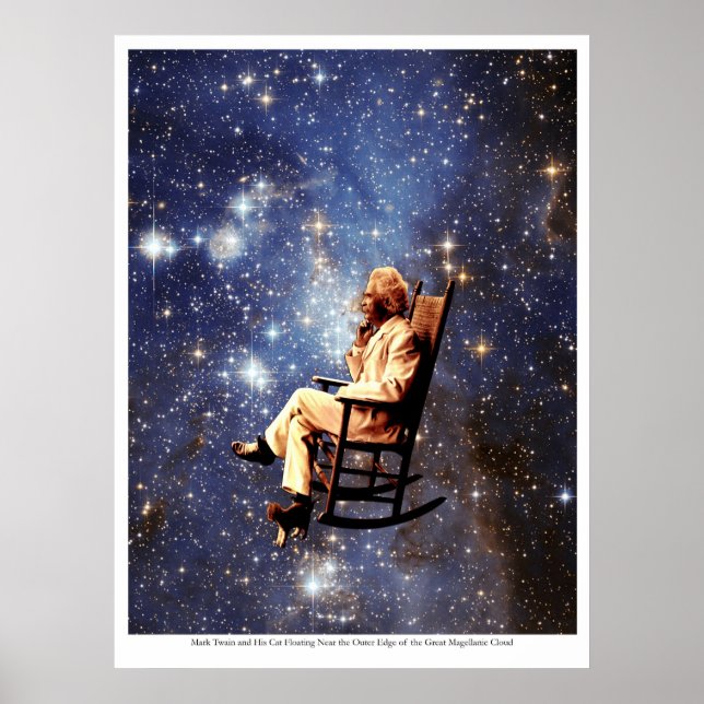 Affiche Mark Twain et son chat (Devant)