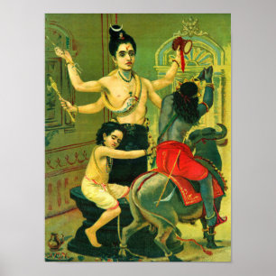 Affiche Markendaya par Raja Ravi Varma
