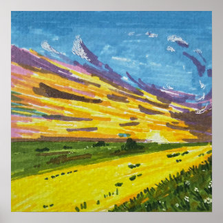 Affiche Marker Landscape Painting