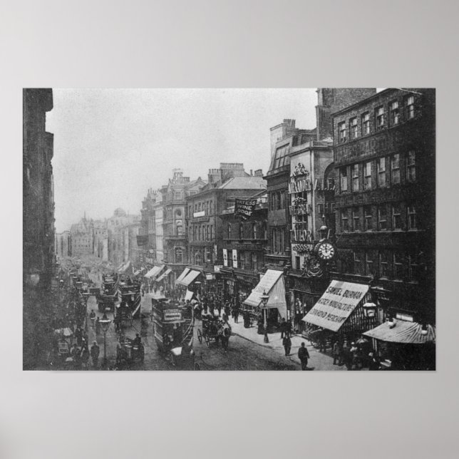 Affiche Market Street, Manchester, vers 1910 (Devant)