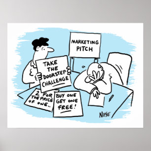 Affiche Marketing Manager est en cours d'exécution d'un pl