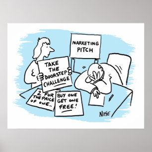 Affiche Marketing Manager est en cours d'exécution d'un pl