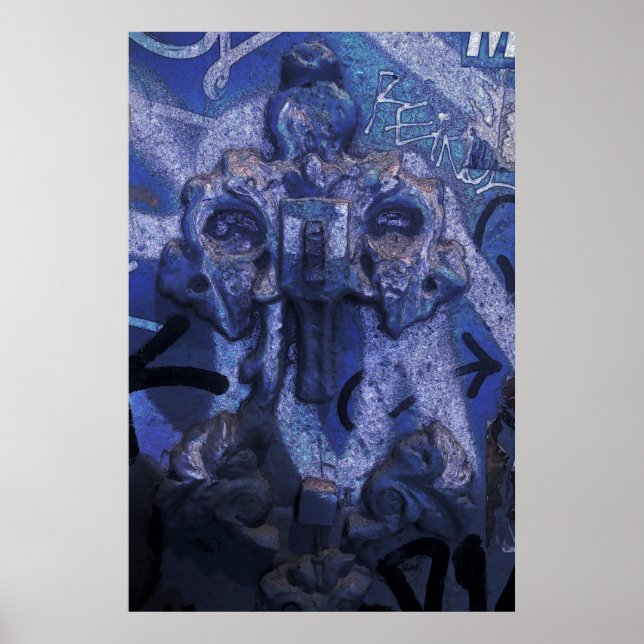 Affiche MarkyArt Original Bleu et Bleu à nouveau (Devant)