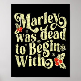 Affiche Marley était mort pour commencer avec drôle de nou