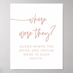 Affiche MARLO Boho Blush Pink Où Ils Signent