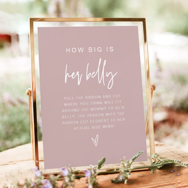 Affiche MARLO Boho Dusty Rose Quelle taille a son ventre J (Créateur téléchargé)