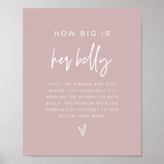 Affiche MARLO Boho Dusty Rose Quelle taille a son ventre J (Devant)