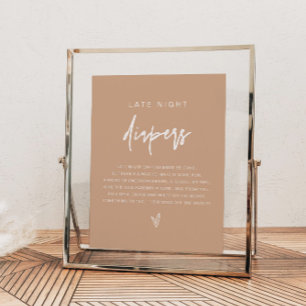 Affiche MARLO Boho Earth Toned Late Night Diapers Jeu