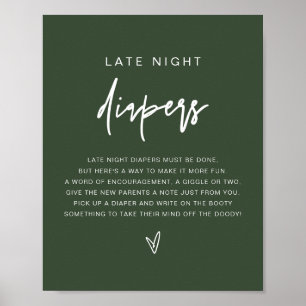 Affiche MarLO Boho Forest Green Late Night Diapeurs Jeu