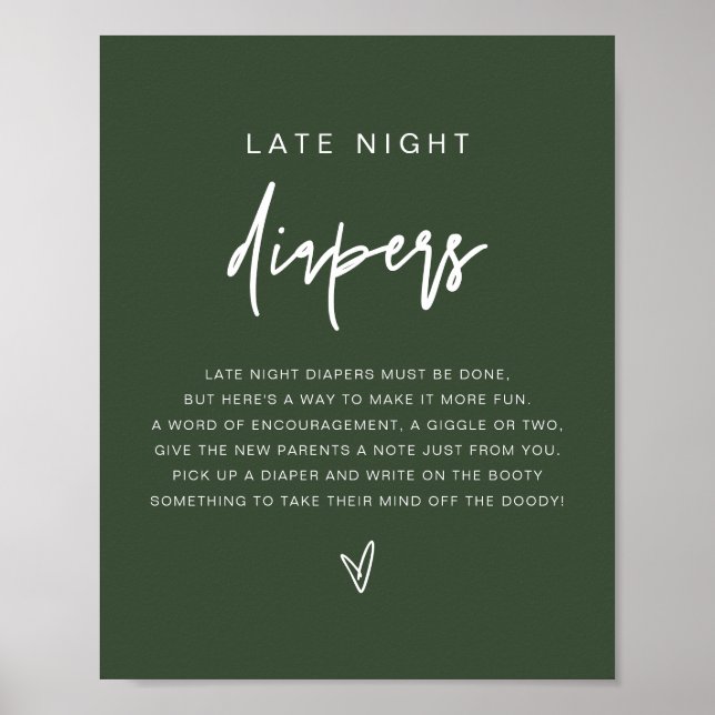 Affiche MarLO Boho Forest Green Late Night Diapeurs Jeu (Devant)