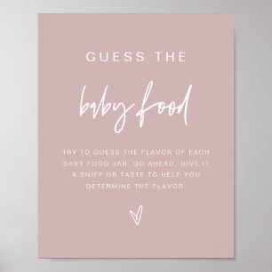 Affiche MARLO Boho Rose Poussiéreux Devinez le jeu de nour