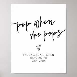 Affiche MARLO Bold Moderne Pop Quand Elle Pops Signe