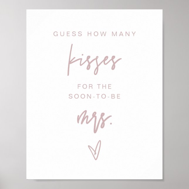 Affiche MARLO Dusty Rose Combien de baisers Jeu de Fiançai (Devant)