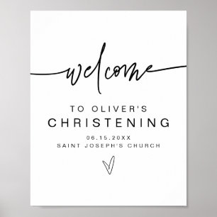 Affiche MARLO Modern Bold Contemporary Christing Bienvenue