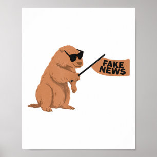 Affiche Marmotte Fausse Actualité Marmotte Influenceur Rés