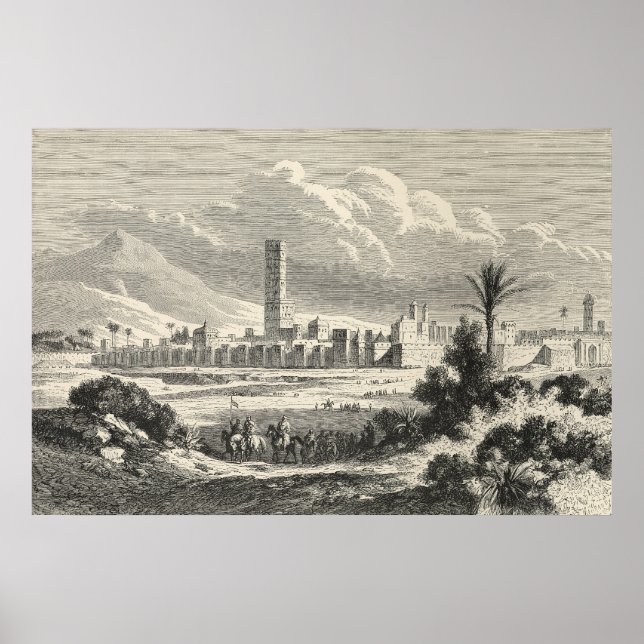 Affiche Maroc : Afrique, années 1860 (Devant)